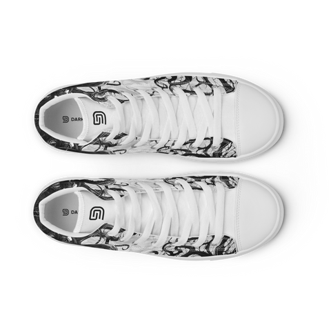 Men's High-Top Canvas Shoes | Anime Shoes | Bionic Symbiote Venom Inspired