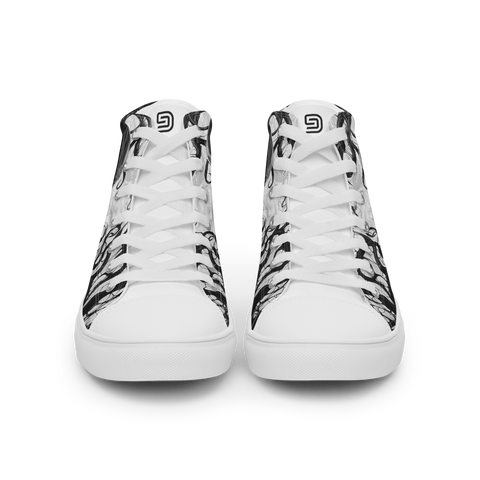 Men's High-Top Canvas Shoes | Anime Shoes | Bionic Symbiote Venom Inspired