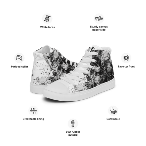 Men’s High-Top | Anime | Bionic Luffy (White tongue)
