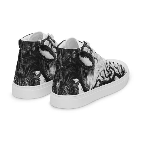 Men's High-Top Canvas Shoes | Anime Shoes | Bionic Symbiote Venom Inspired