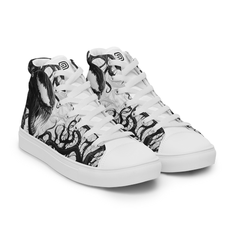 Men's High-Top Canvas Shoes | Anime Shoes | Bionic Symbiote Venom Inspired