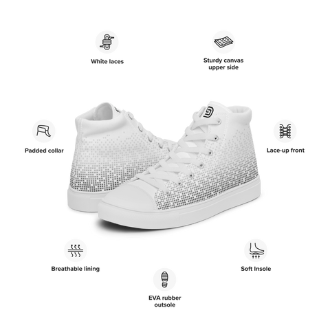 Women’s High-Top | Pixels (White tongue)