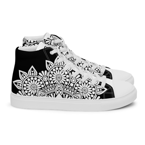 Women’s High top canvas shoes | Boho Mandala