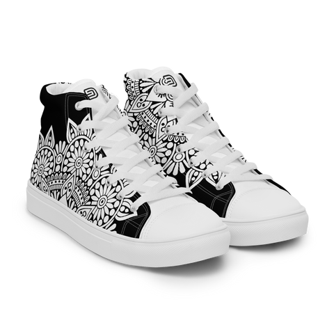 Women’s High top canvas shoes | Boho Mandala